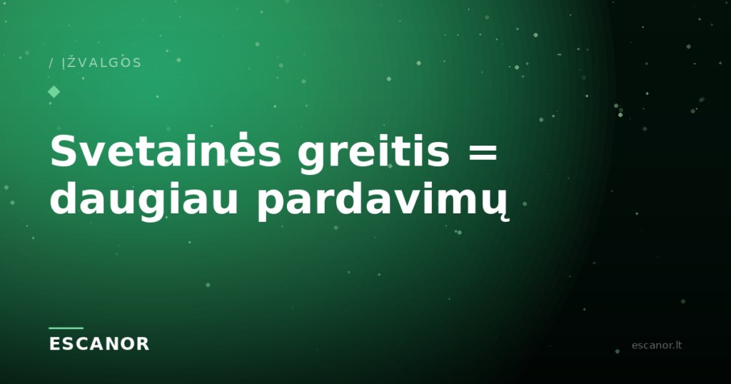 Greitesnė svetainė = daugiau klientų: paprastas gidas verslo savininkui (Core Web Vitals)