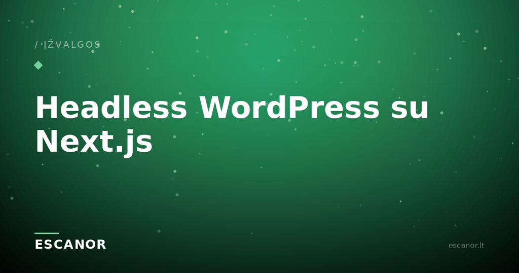Headless WordPress su Next.js: kas tai ir ar verta jūsų verslui