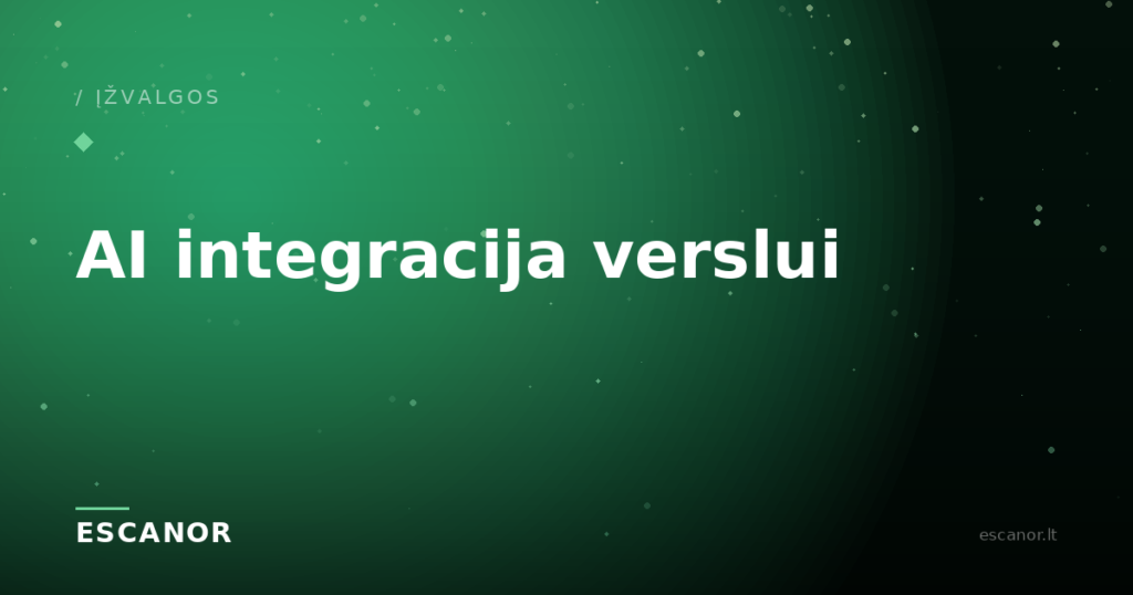 AI versle paprastai: ką jis duoda, nuo ko pradėti ir kiek sutaupo